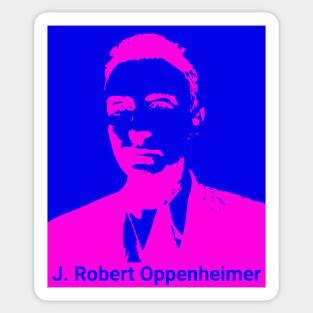 Oppenheimer - Pink on Blue Sticker